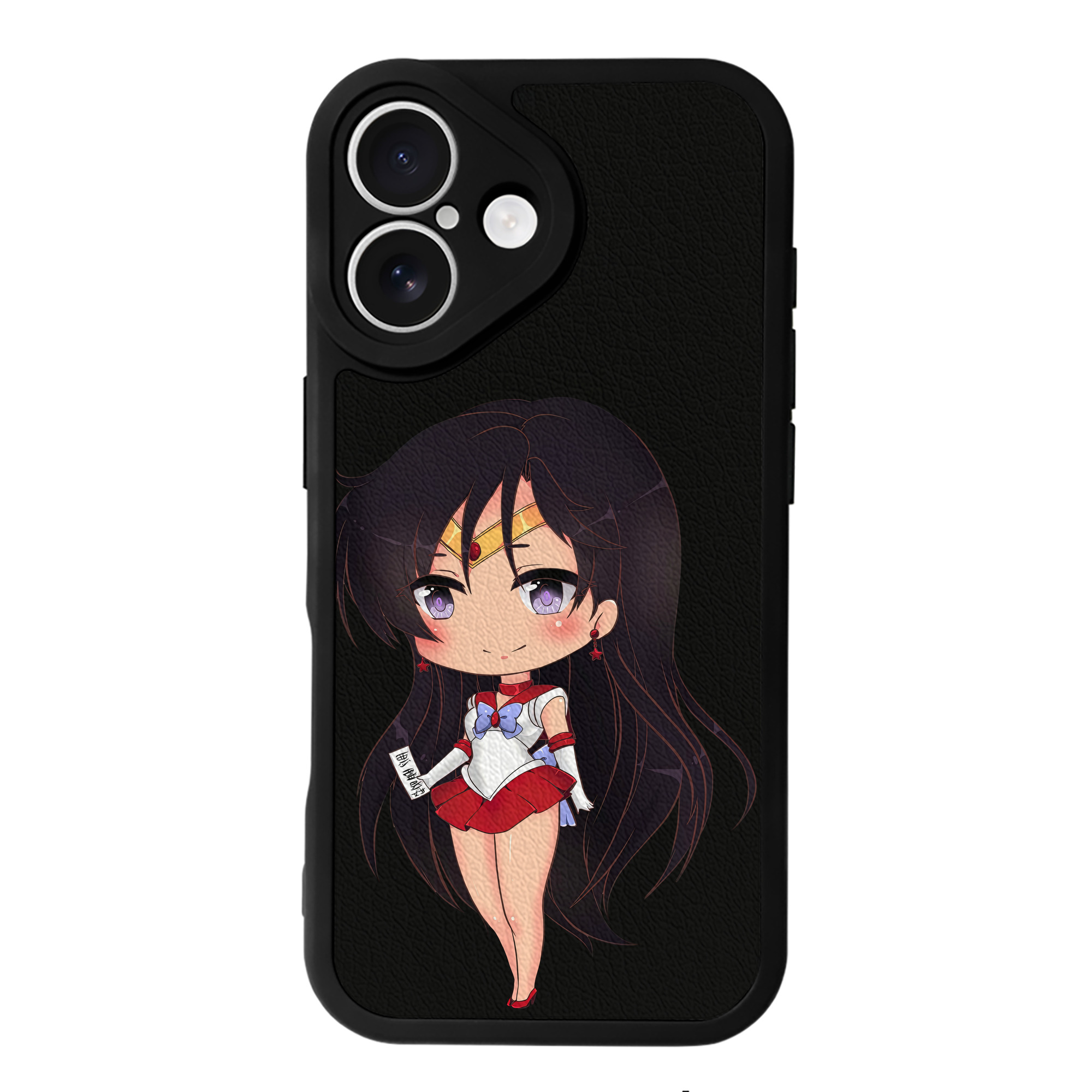 （画像用） 美少女戦士セーラームーン 火野レイ ひの レイ Sailor Moon Hino Rei （セーラーマーズ,Sailor Mars） 【iPhone 16シリーズ対応】シリコンスマホケース（レザー調） 材質：シリコン